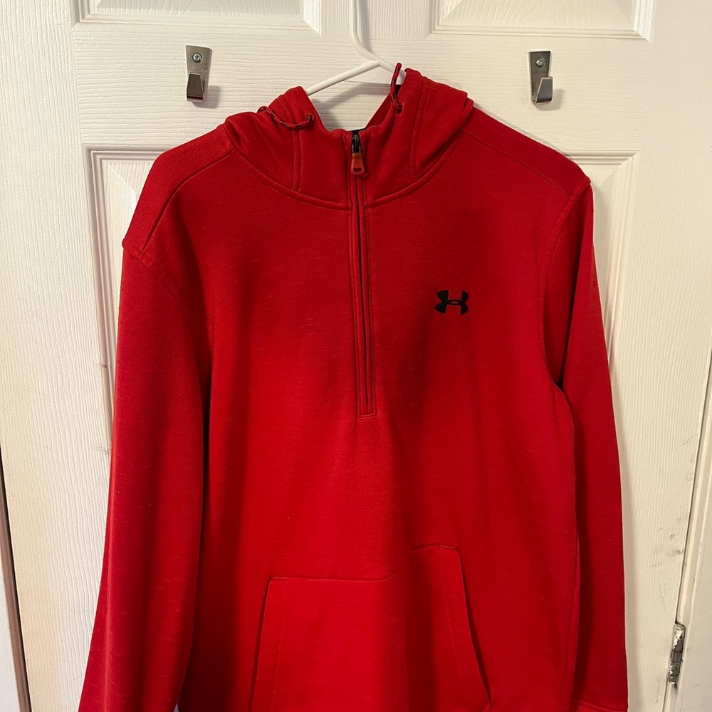 LG Red and Black ColdGear Pullover